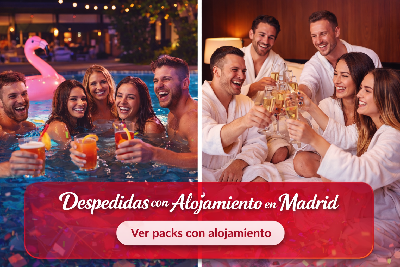 Fin de semana de despedida con alojamiento en Madrid