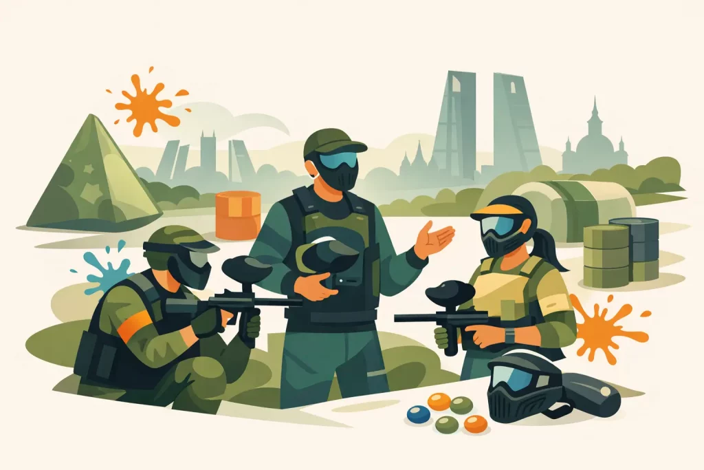 Paintball para grupos en Madrid: cómo elegir