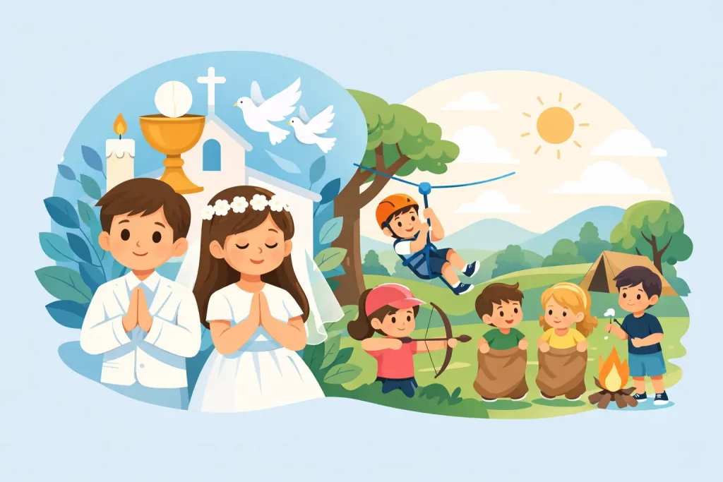 Comuniones con actividades para niños