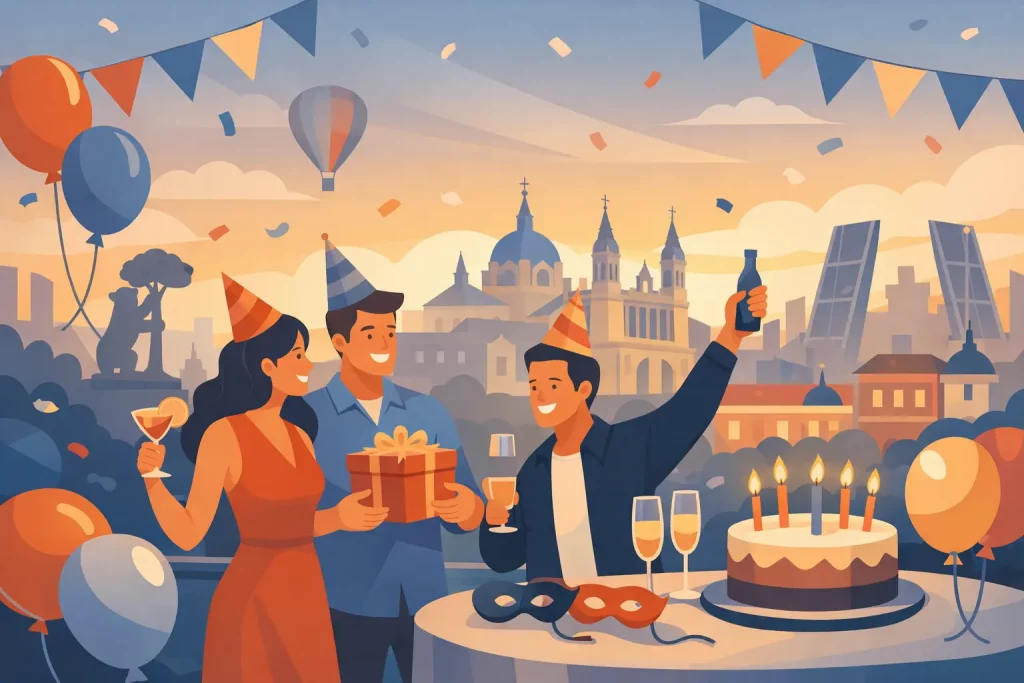 Cumpleaños original para adultos en Madrid