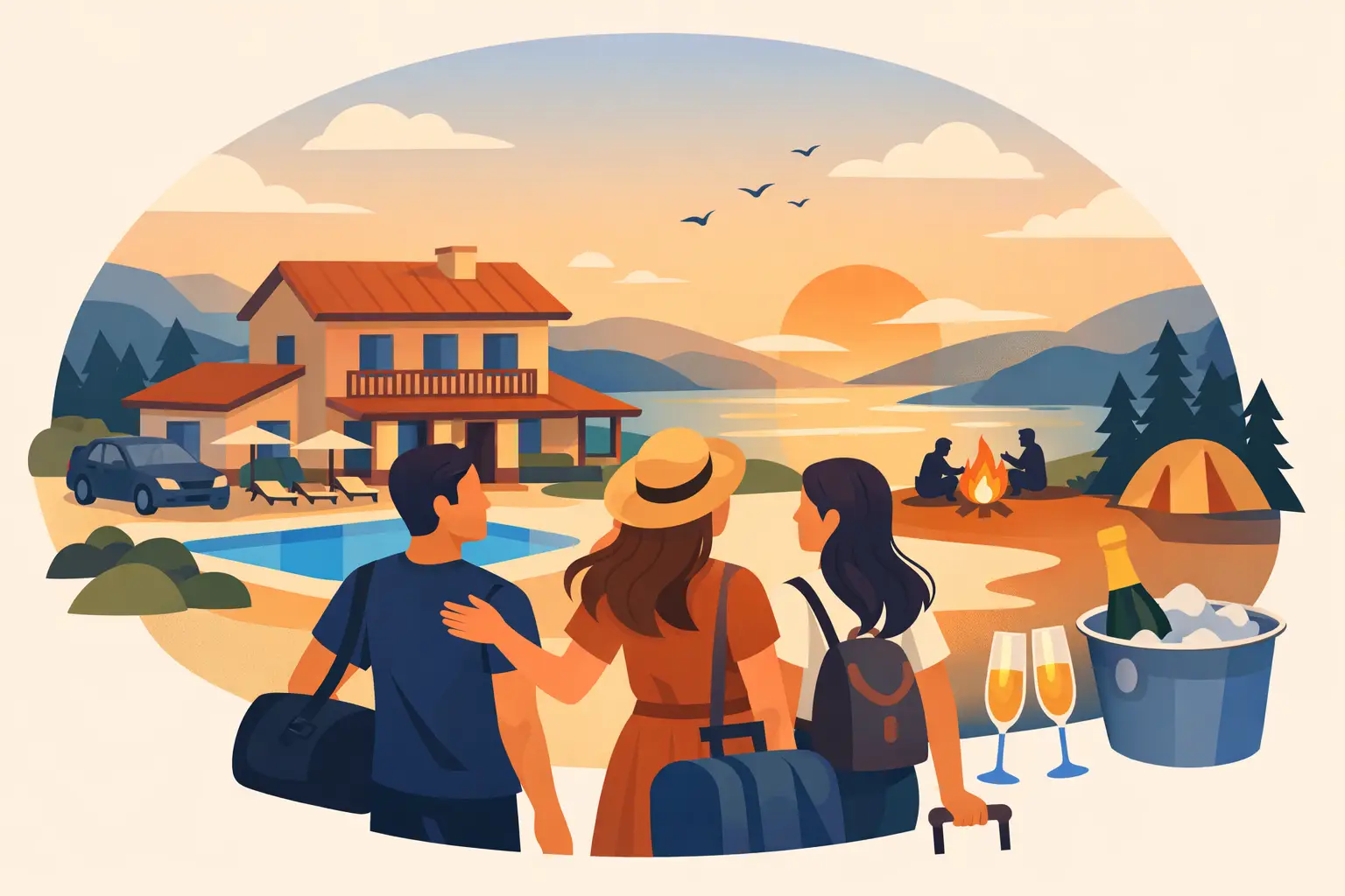 Pool Party con alojamiento para despedidas