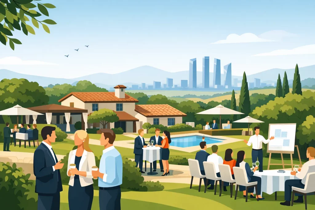 Eventos corporativos en finca Madrid que funcionan