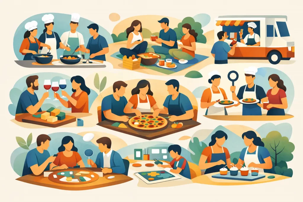 9 actividades para grupos con comida