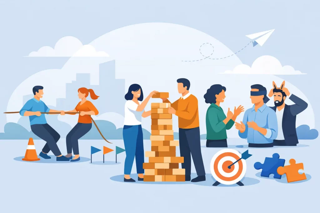 12 mejores juegos para team building divertido