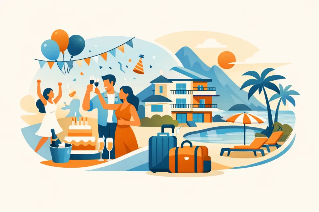 9 ideas de celebración con alojamiento incluido