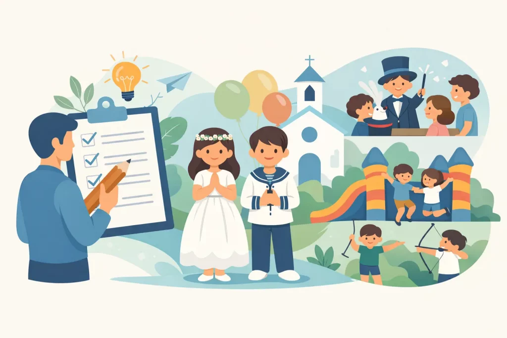 Cómo elegir actividades para comuniones bien