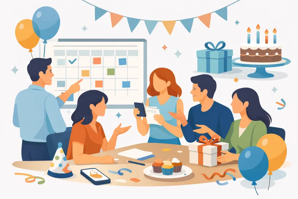Cómo planificar un cumpleaños grupal adulto