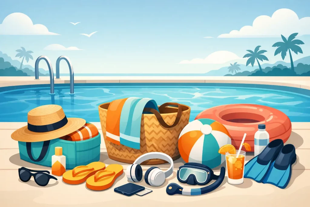 Qué llevar a una pool party sin olvidar nada