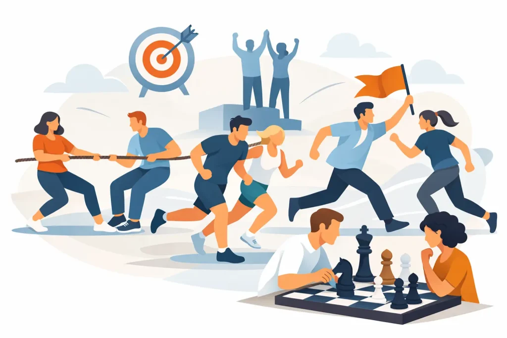 Actividades competitivas para grupos mixtos